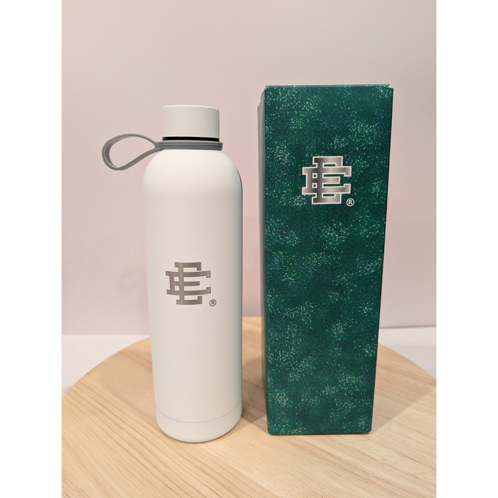 Eric Emmanuel Unreleased EE Stainless Steel‎ Water Bottle 20oz Brand New White